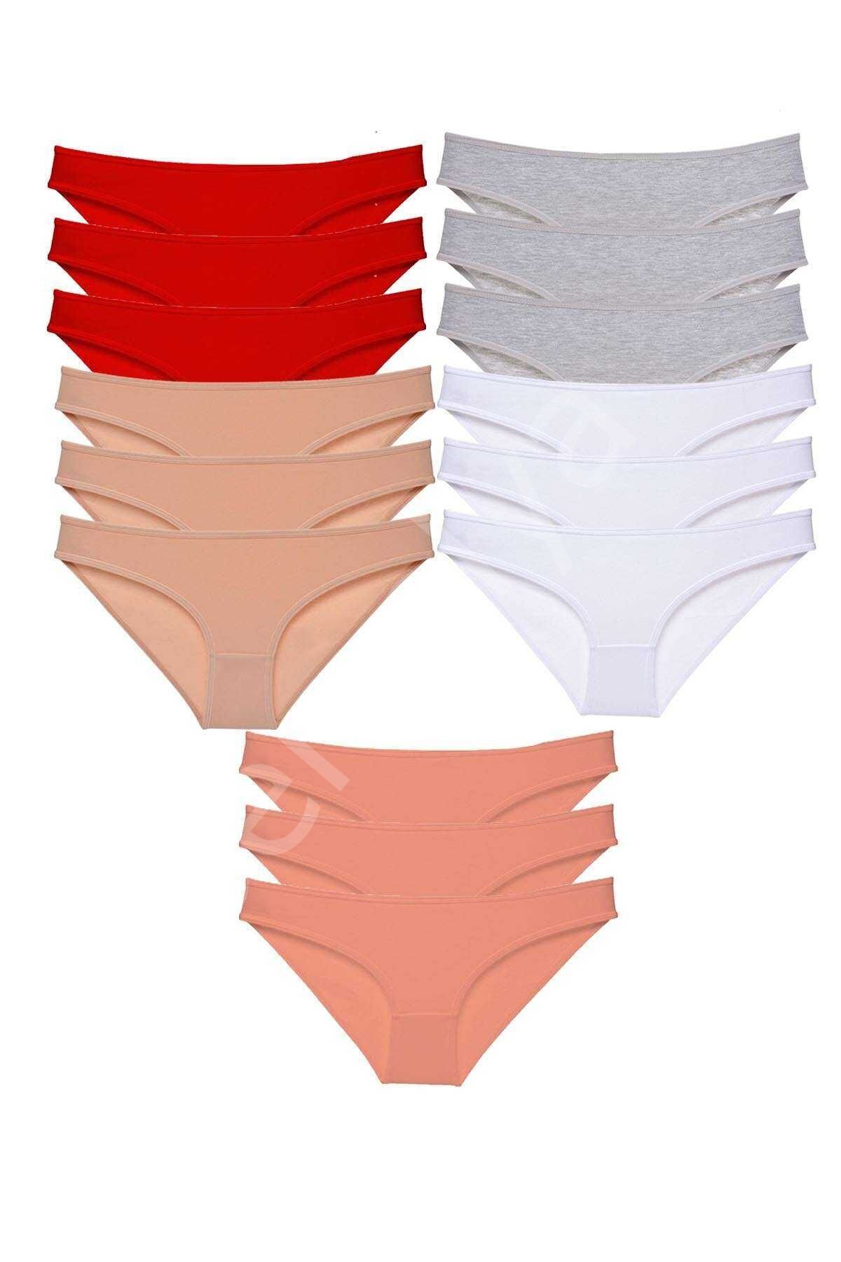 15 adet Süper Eko Set Likralı Kadın Slip Külot 520 L