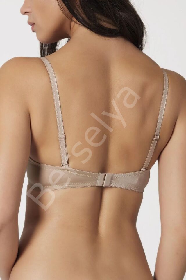 Orkide Kadın Cappucino 2 Beden Büyüten Full Push-up Dolgulu Sihirli Destekli Sütyen Reina