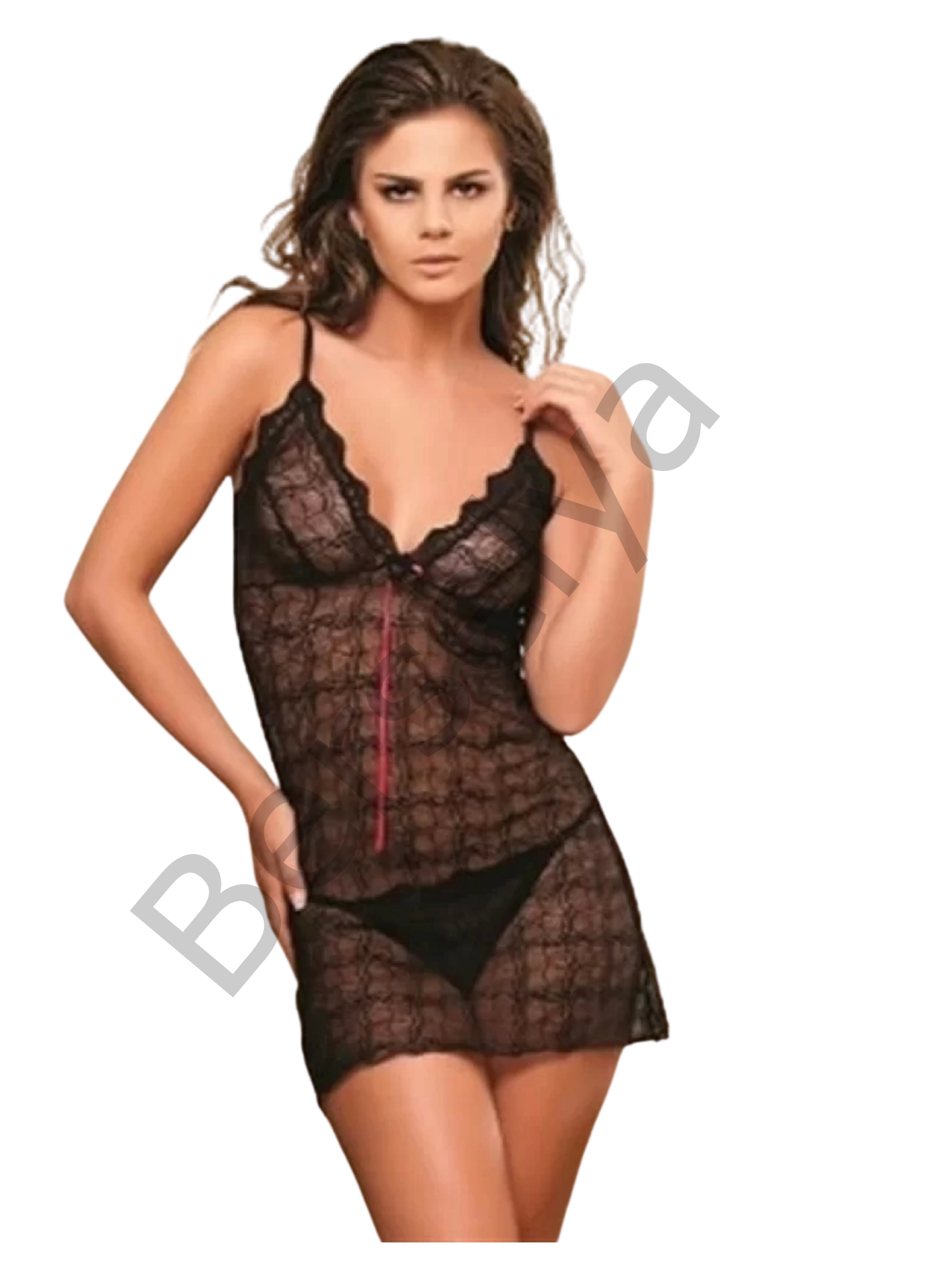 Dantel Gecelik Takımı 2605