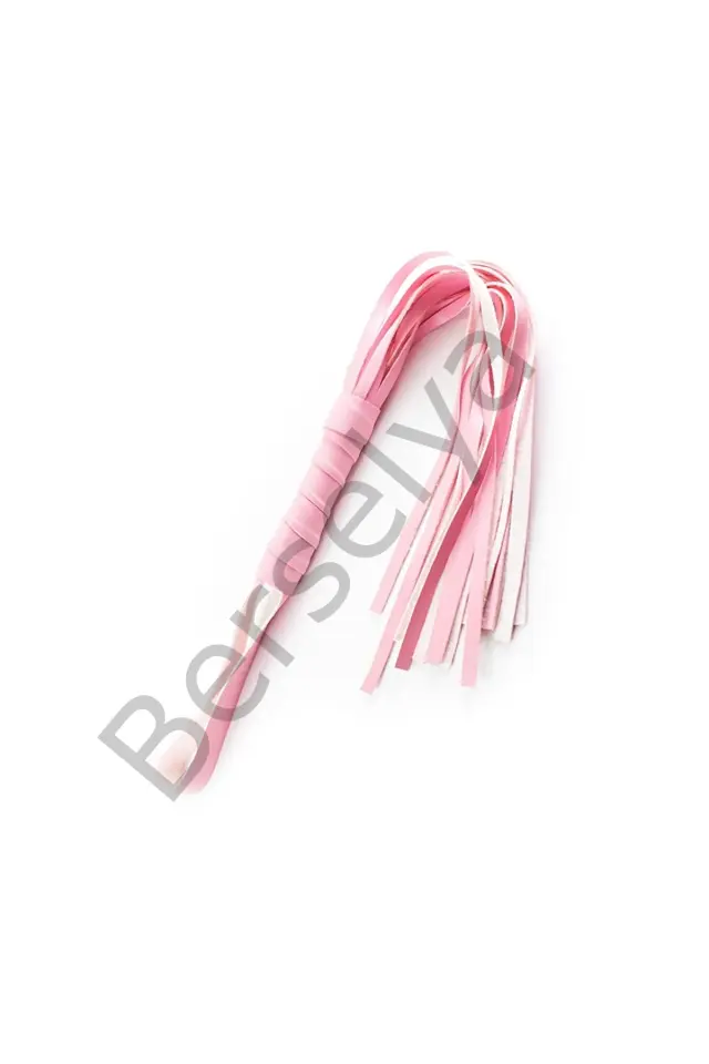 Fantezi Deri Seksi Pembe Kedi Maske Kelepçe Kırbaç Seti ( 3'lü Set)