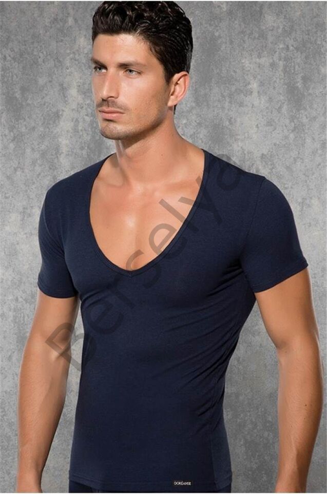 Doreanse  Yırtık Yaka Erkek  T-shirt 2820