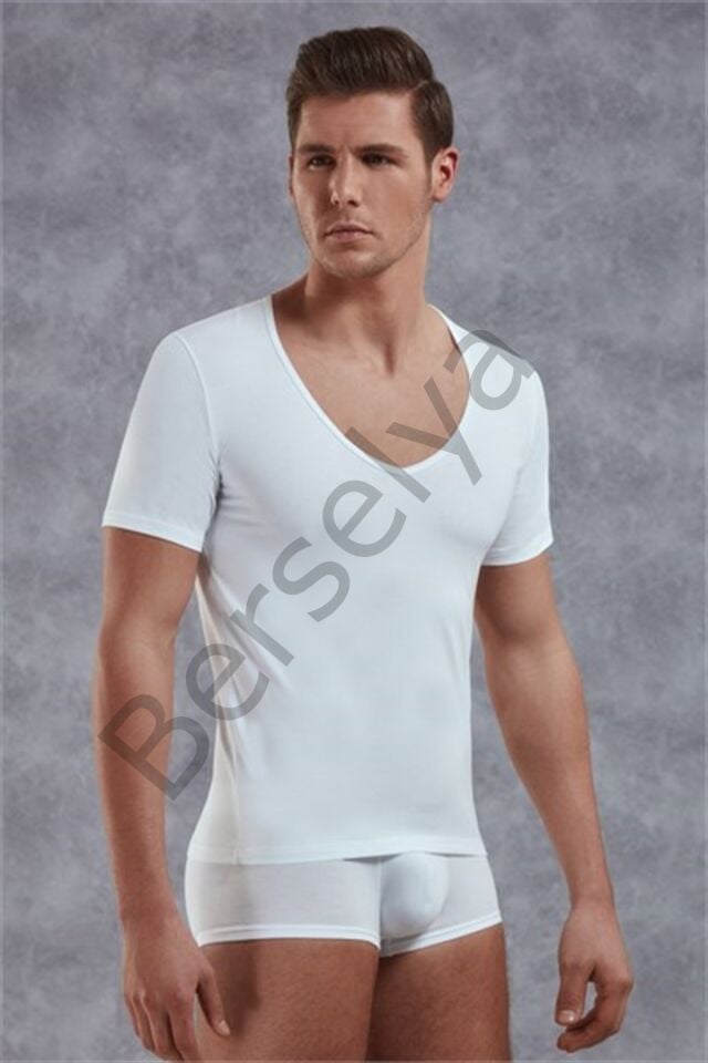 Doreanse  Yırtık Yaka Erkek  T-shirt 2820