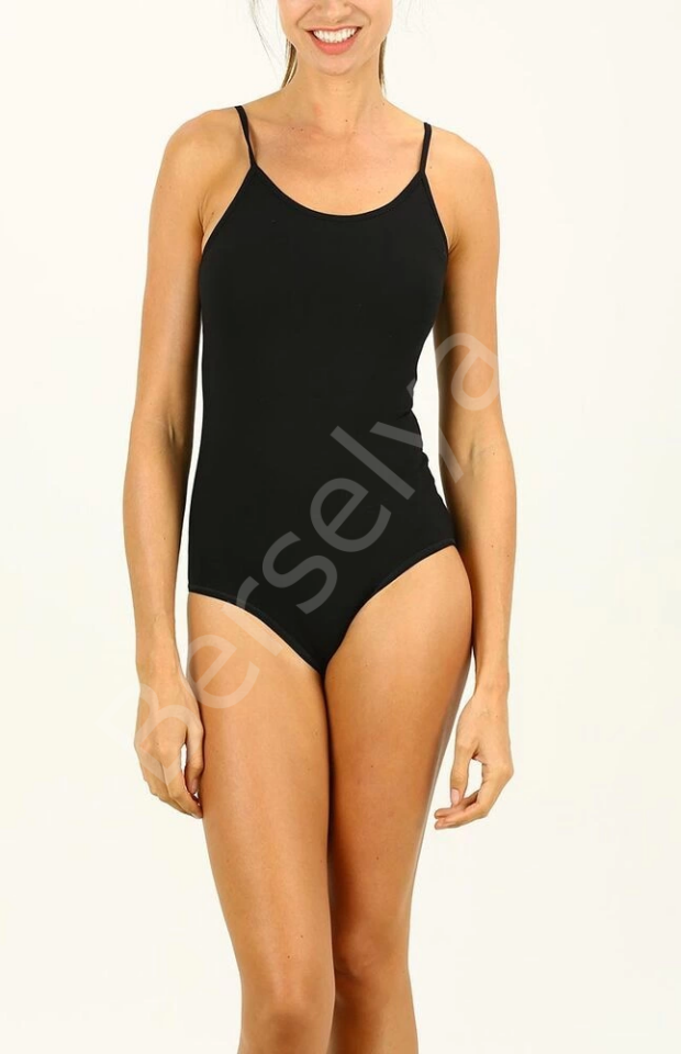 9251 Bayan İnce Askılı Çıtçıtlı Body