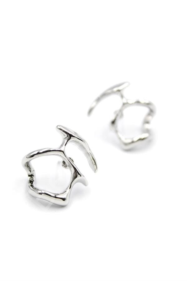 Metal Küpe - Gümüş