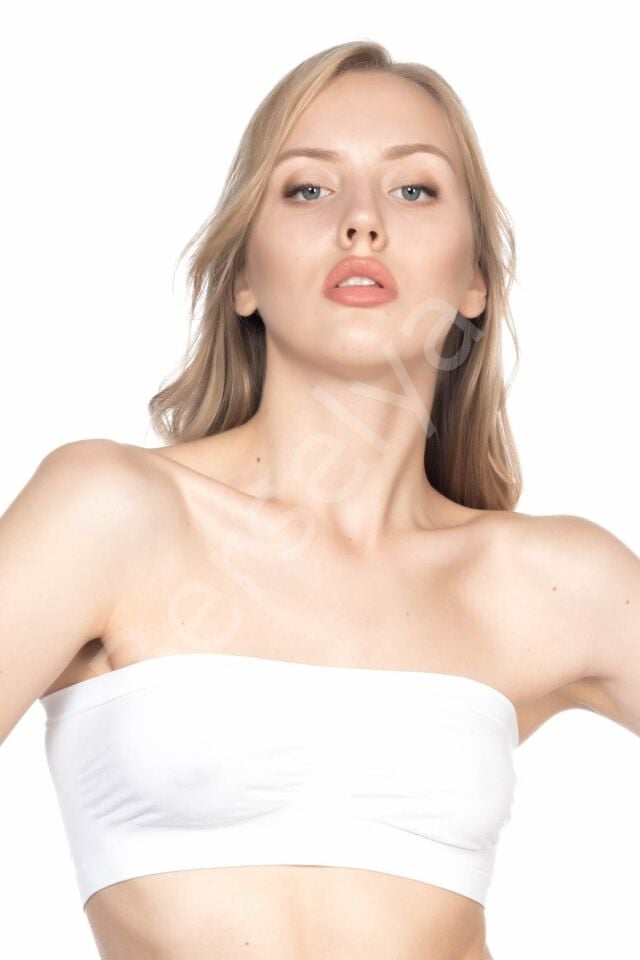 Beyaz Mı Emay 4002 Soft Straplez Büstiyer