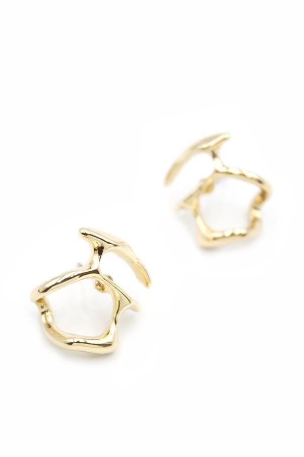 Metal Küpe - Altın