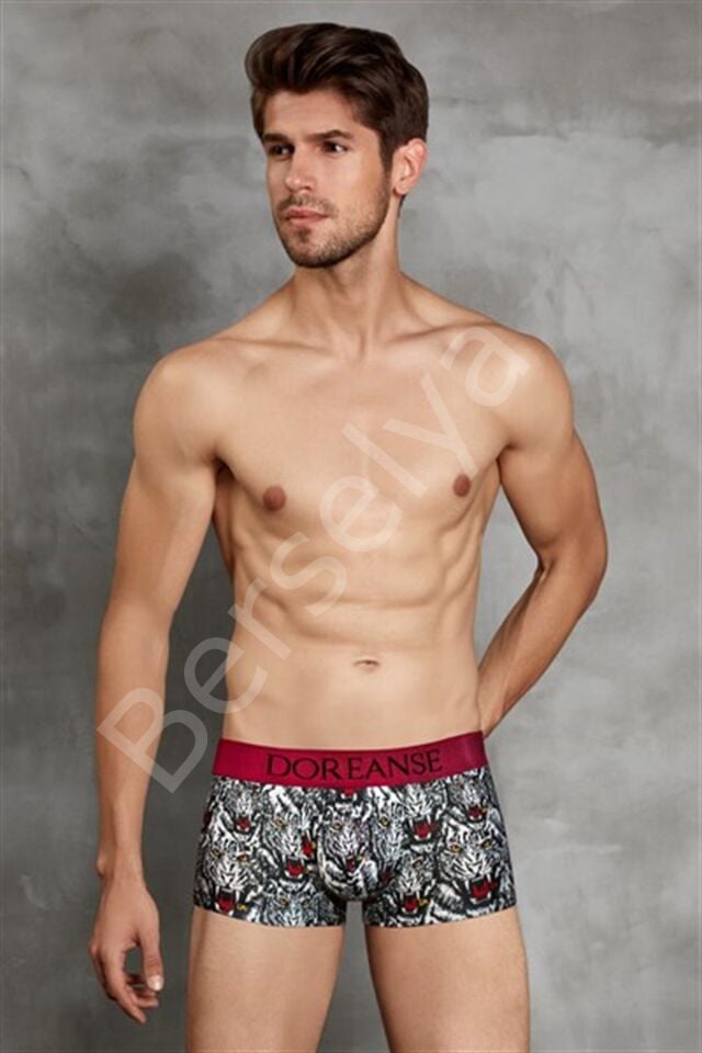Doreanse Erkek  Modal Baskılı Mini Paça Boxer 1712