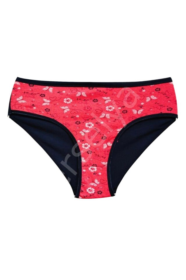 Pamuklu Geniş Kenarlı Likralı Desenli Bato Kadın Külot 10'lu Paket