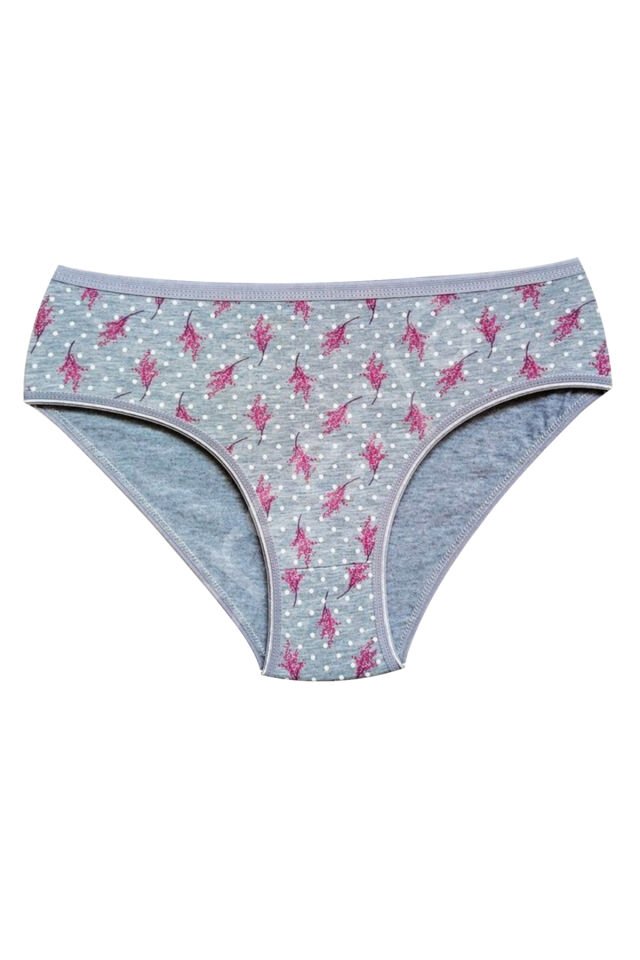 Pamuklu Geniş Kenarlı Likralı Desenli Bato Kadın Külot 10'lu Paket