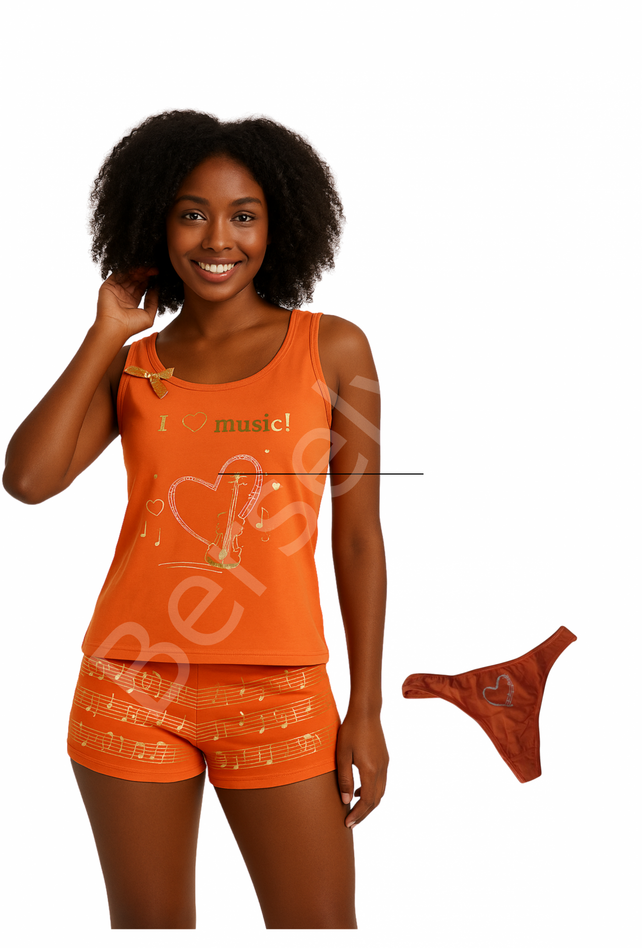 Berrak Bayan Baskılı Şort Takim 3lü 2412