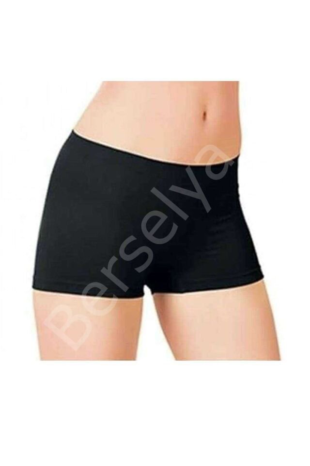 Elite Lite Kadın Büyük Beden Dikişsiz Boxer Siyah 832 XXL