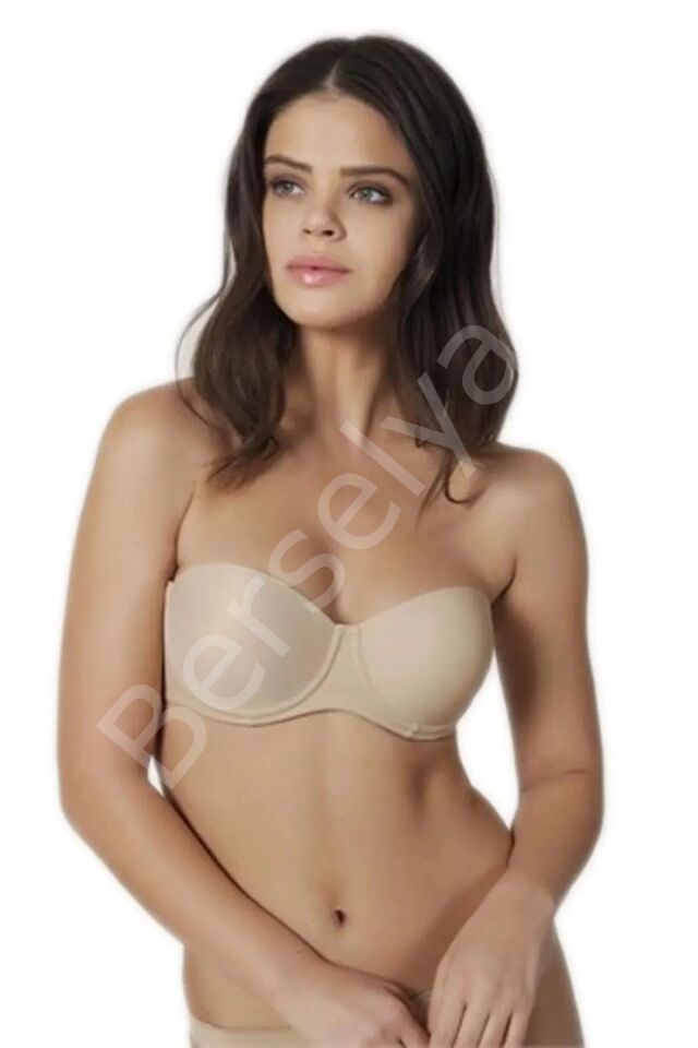Orkide Kadın Ten Push-up Dolgulu Straples Sütyen 2850