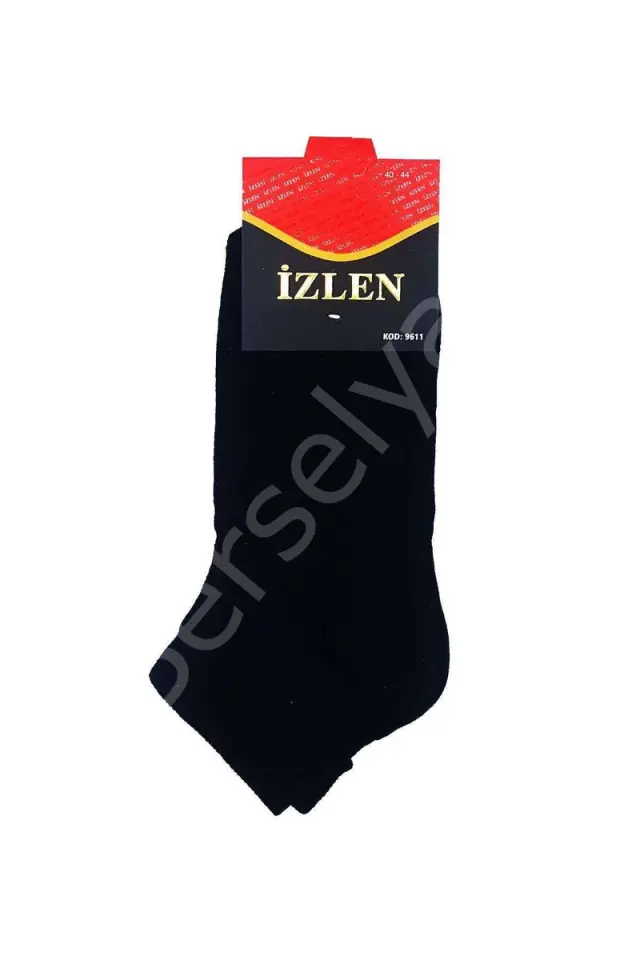 Siyah Erkek  Kısa Spor Çorap 3 Çift