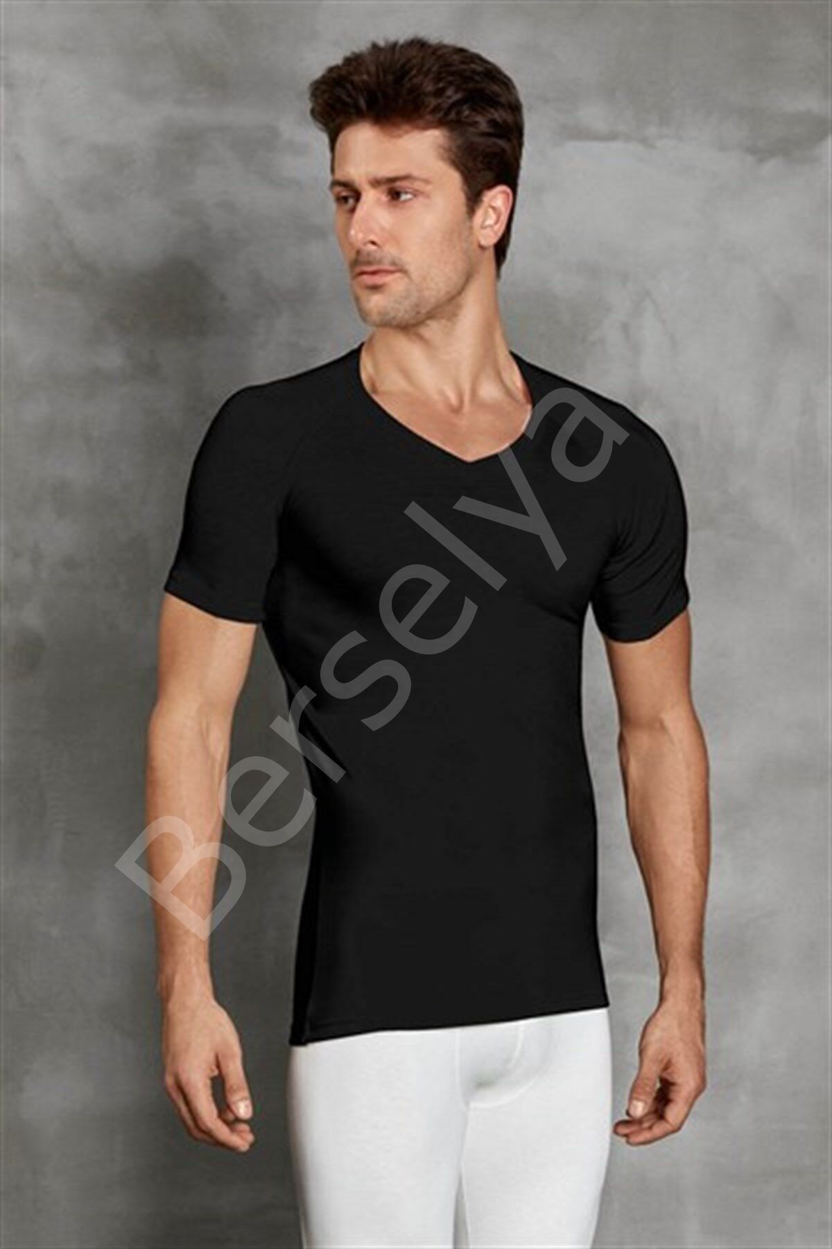 Doreanse Erkek  Termal V Yaka Kısa Kol T Shirt 2885