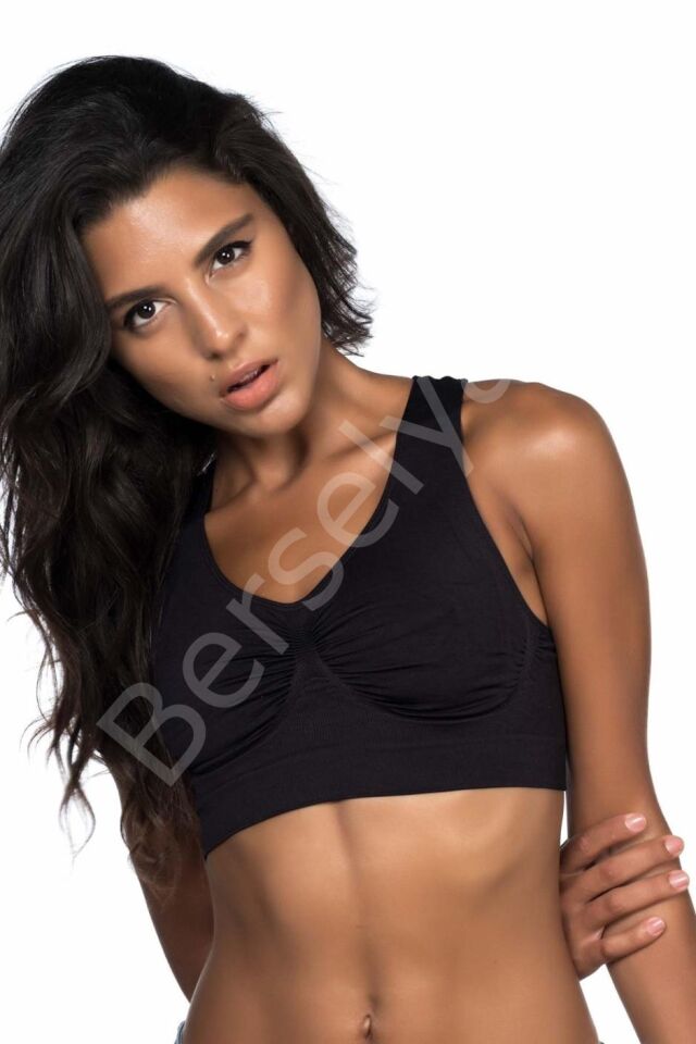 Siyah Mı Emay 4011 Sporcu Toparlayıcı Büstiyer