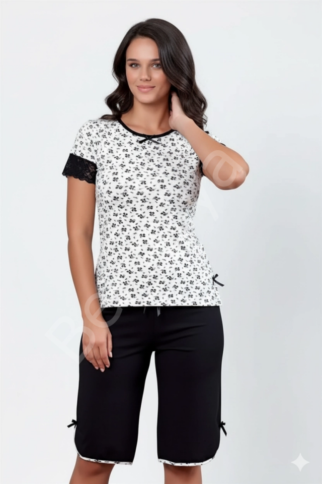 Şahinler Kolu Dantelli Kapri Takım B454