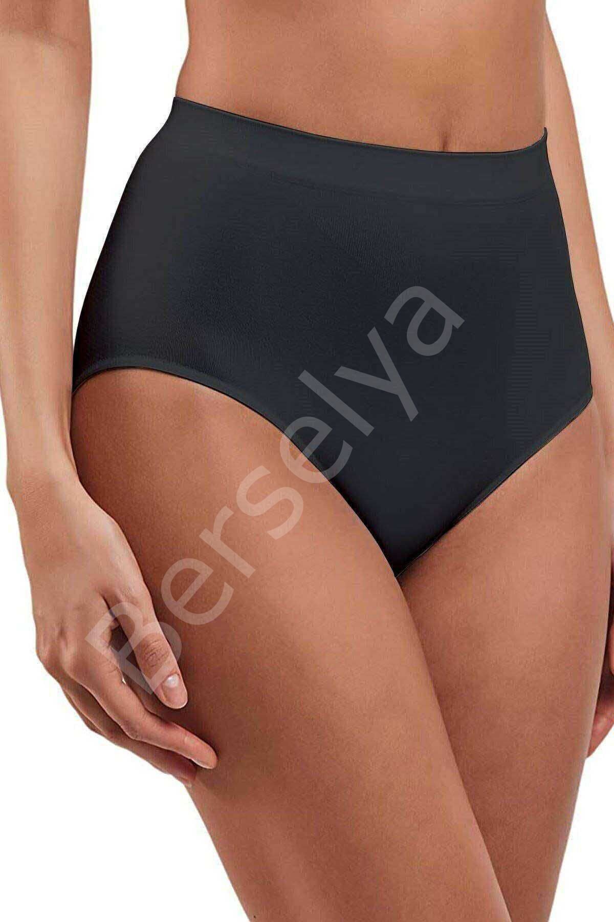 Elite Lite Kadın Yüksek Bel Dikişsiz İz Yapmaz Slip Külot Siyah 811 L-XL