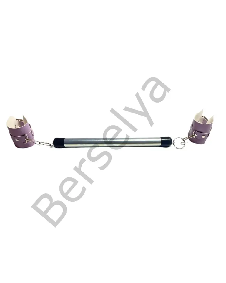 Fantezi Seksi Deri Borulu Lila El Kelepçesi