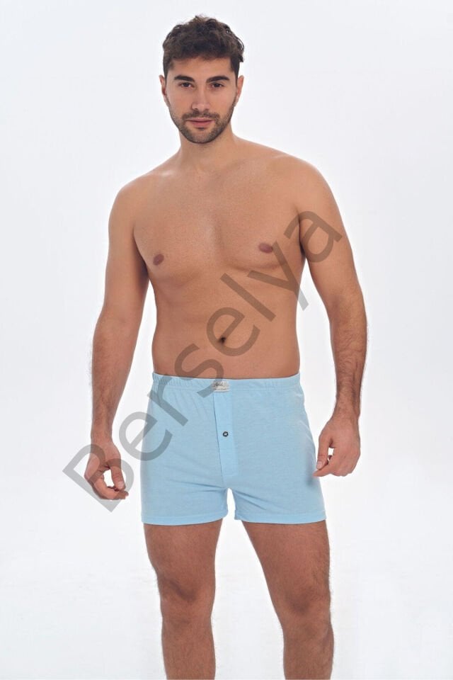 Anıl Erkek Pamuklu Önden Düğmeli Klasik Boxer (0073)