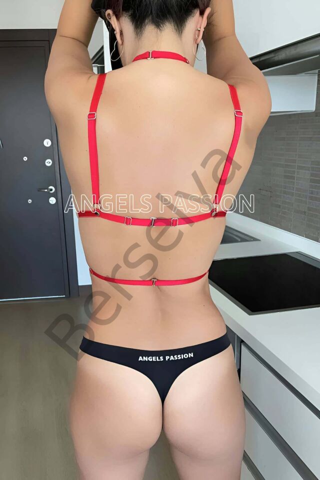 Şık Lastik Harness Sütyen - Brf143