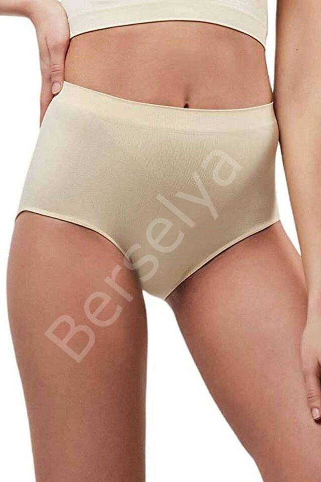 Elite Lite Kadın Yüksek Bel Dikişsiz İz Yapmaz Slip Külot Ten 811 L-XL