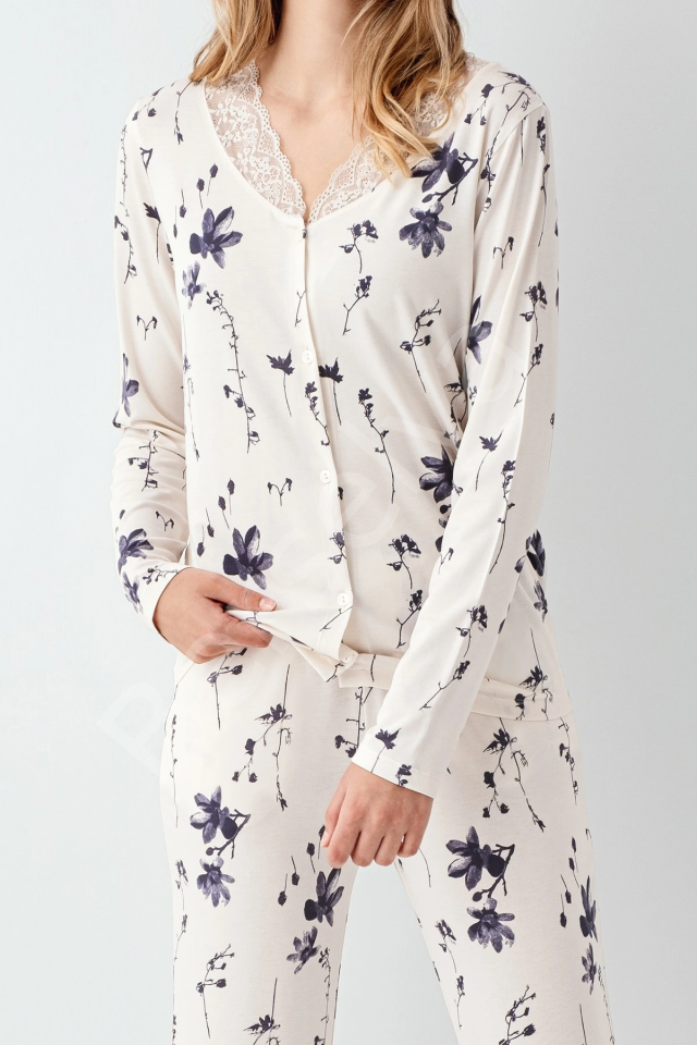 Arnetta 3410-s Kadın Uzun Kol Pijama Takım