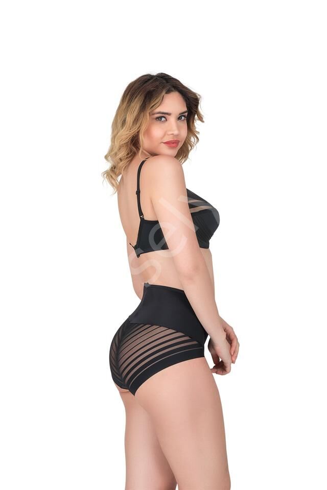 Siyah Emay 183 C Yan Destekli Toparlayıcı Balenli Sütyen