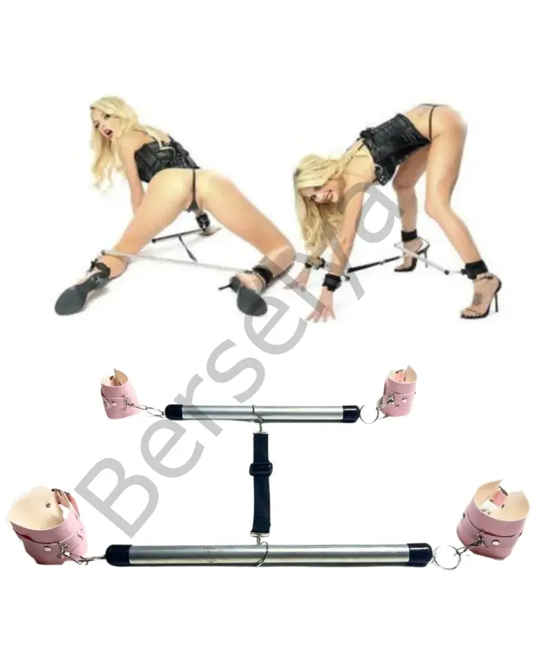 Fantezi Pembe Deri Seksi Borulu Yatak Kelepçesi