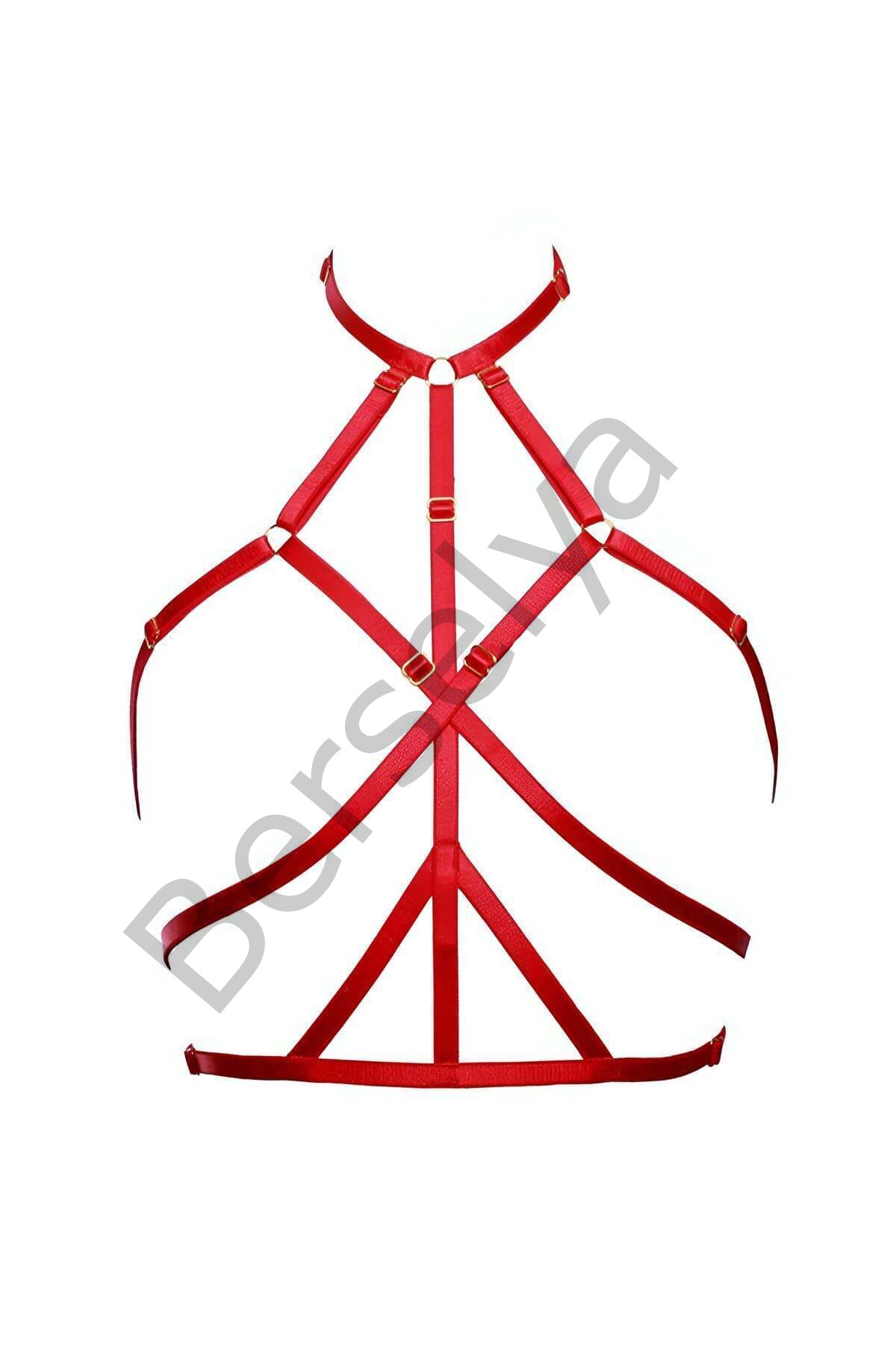 Göğsü Saran Şık Lastik Harness - Brf148