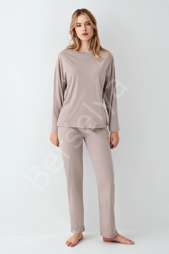 Arnetta 3407-s Kadın Uzun Kol Pijama Takım