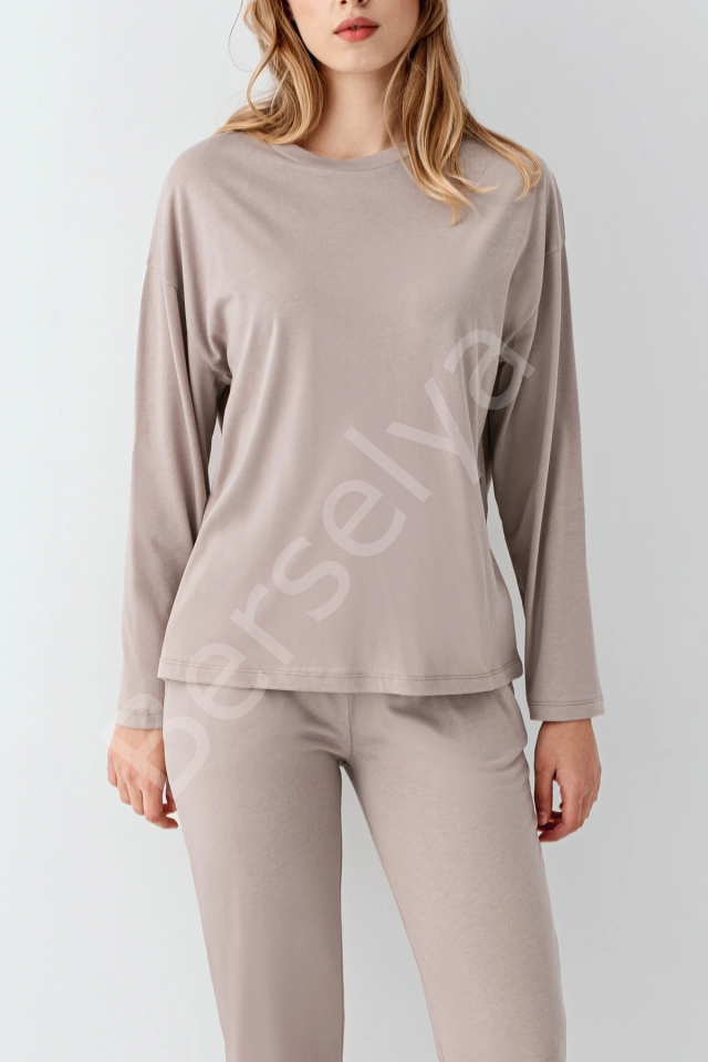 Arnetta 3407-s Kadın Uzun Kol Pijama Takım