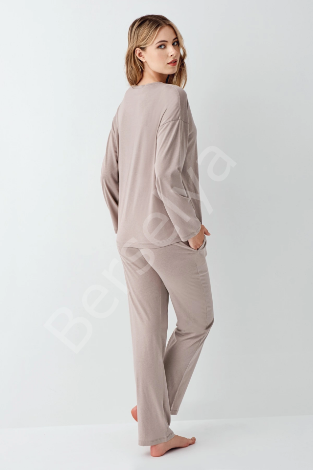 Arnetta 3407-s Kadın Uzun Kol Pijama Takım