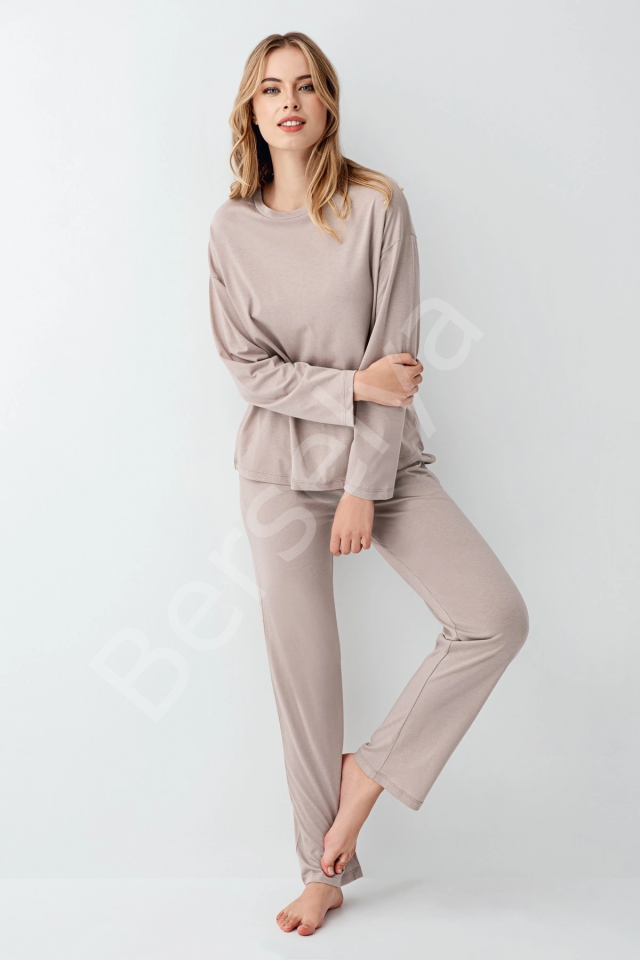 Arnetta 3407-s Kadın Uzun Kol Pijama Takım