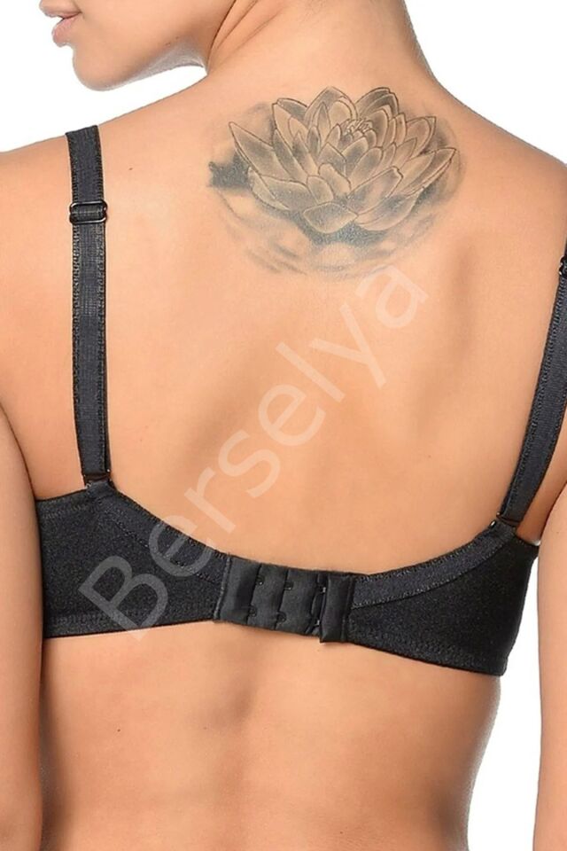 Orkide Kadın Siyah Big Size Büyük Beden Dolgusuz Soft Toparlayıcı Sütyen 8100