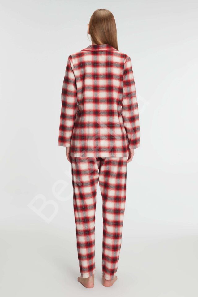 Anıl Pamuklu Uzun Kol Gömlek Ve Pantolon Takım