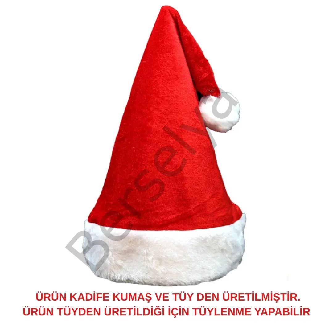 Unisex Seksi Kadife Yılbaşı Şapkası