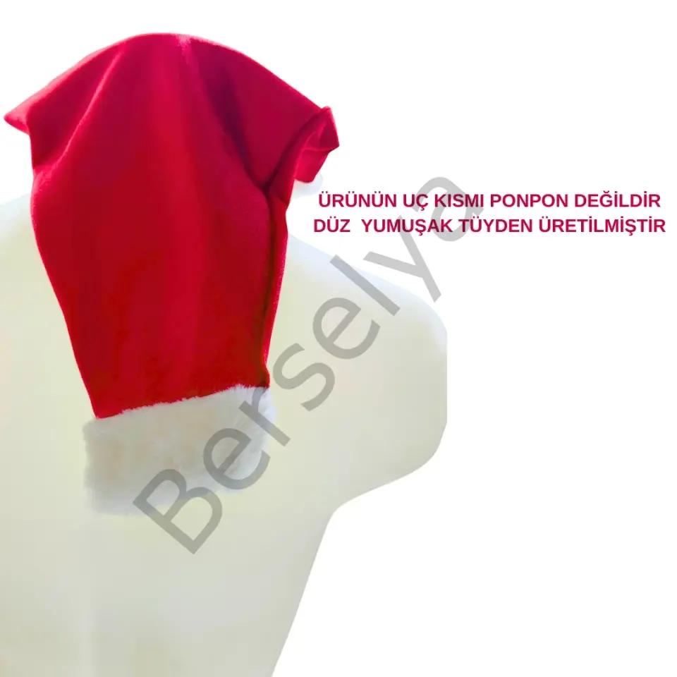 Unisex Seksi Kadife Yılbaşı Şapkası