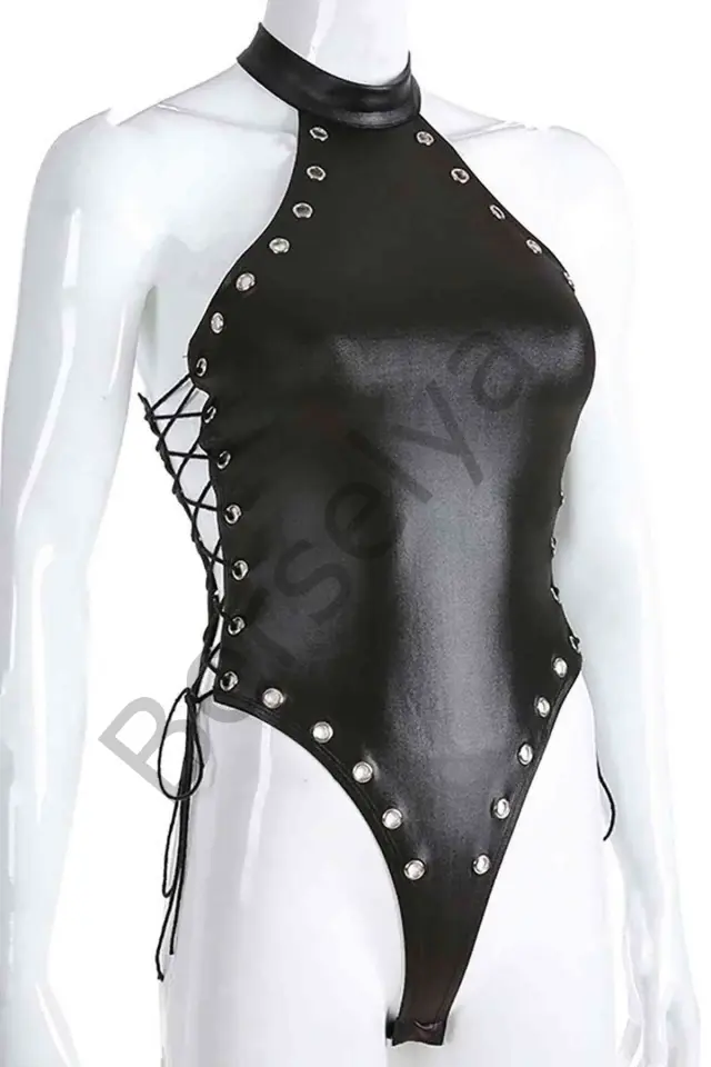 Fantezi Yanları Kuş Gözlü Yandan Bağlamalı Seksi Babydol