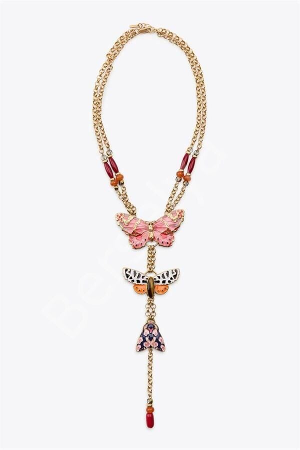 Kelebek Kolye - Altın