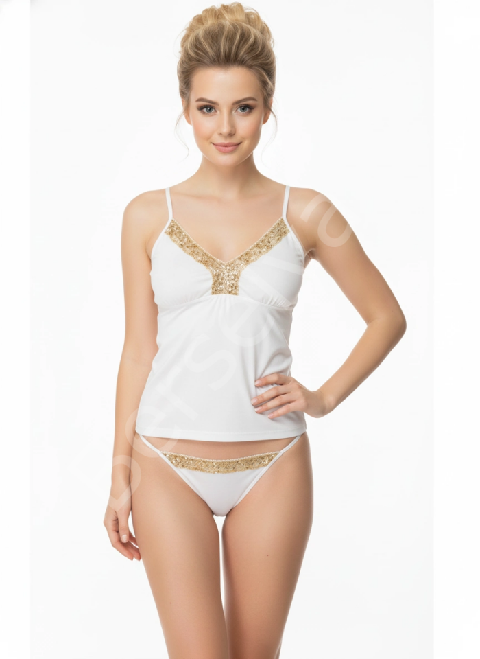 Şahinler Nakışlı İp Askılı Takım B339