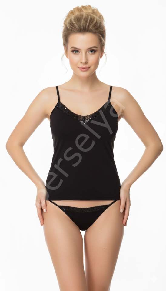 Şahinler Nakışlı İp Askılı Takım B339