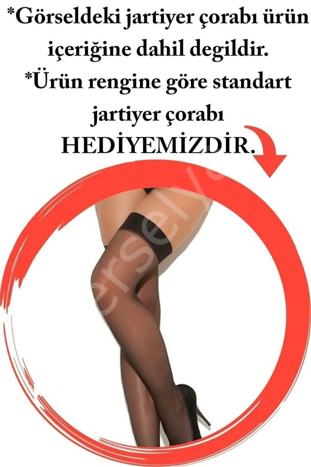Eller Kelepçeli Kırmızı Büyük Beden Jartiyer Brf1250