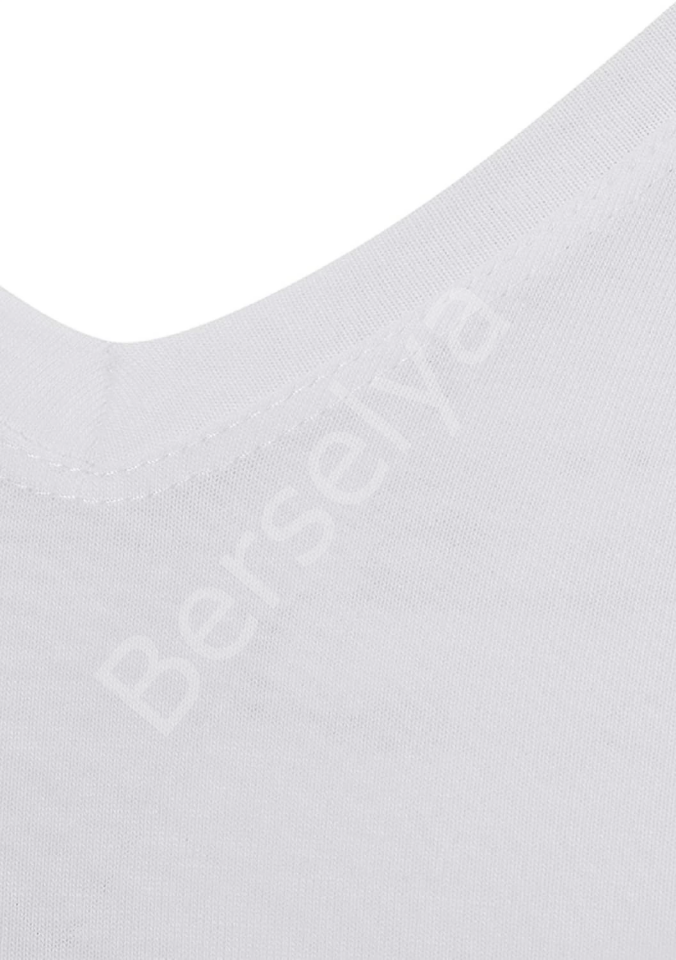 Star 206 Modal Yarım Kol V-yaka T-shirt Atlet