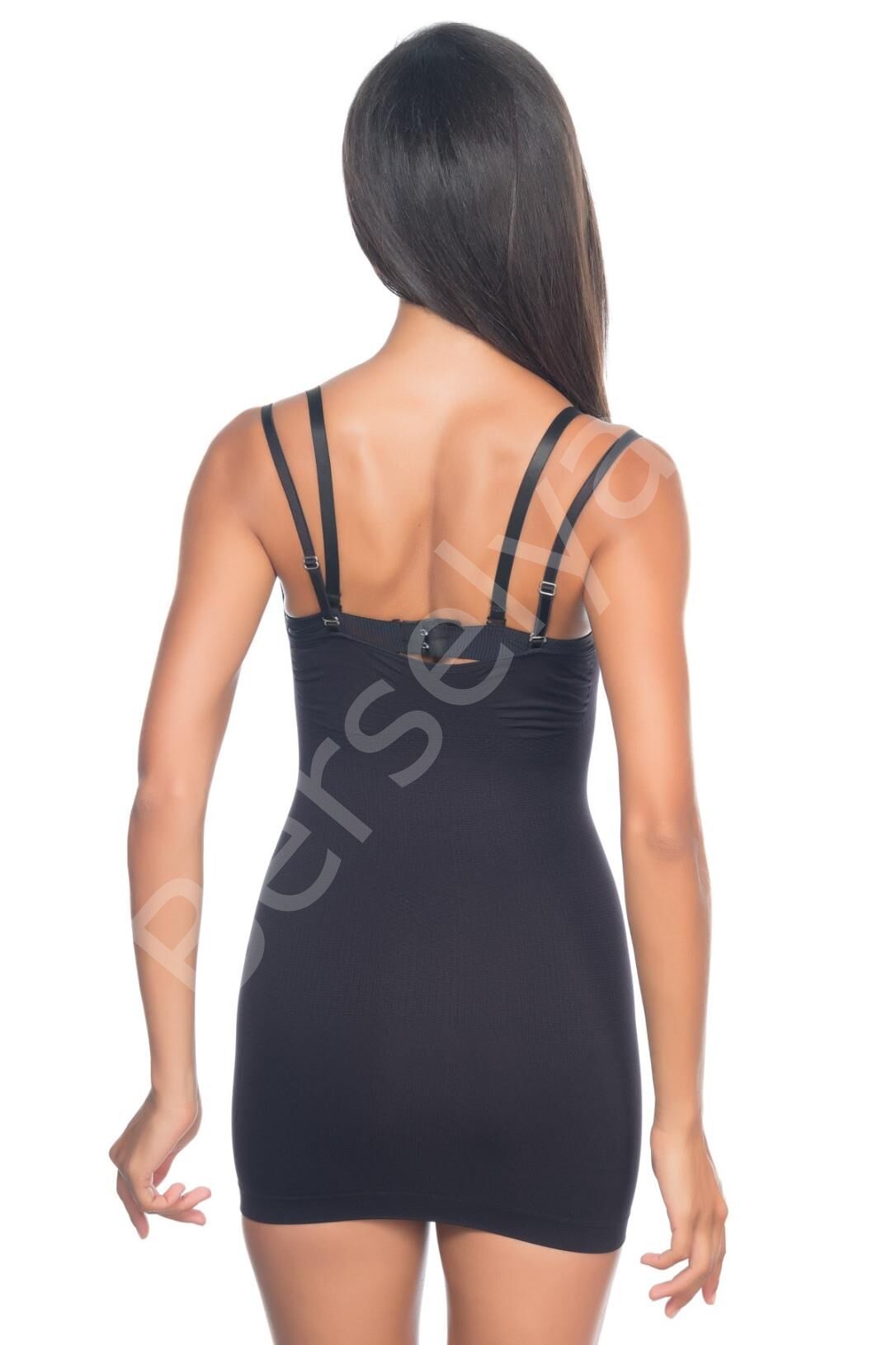 Siyah Mı Emay 5043 Göğsü Açık Masajlı Korse