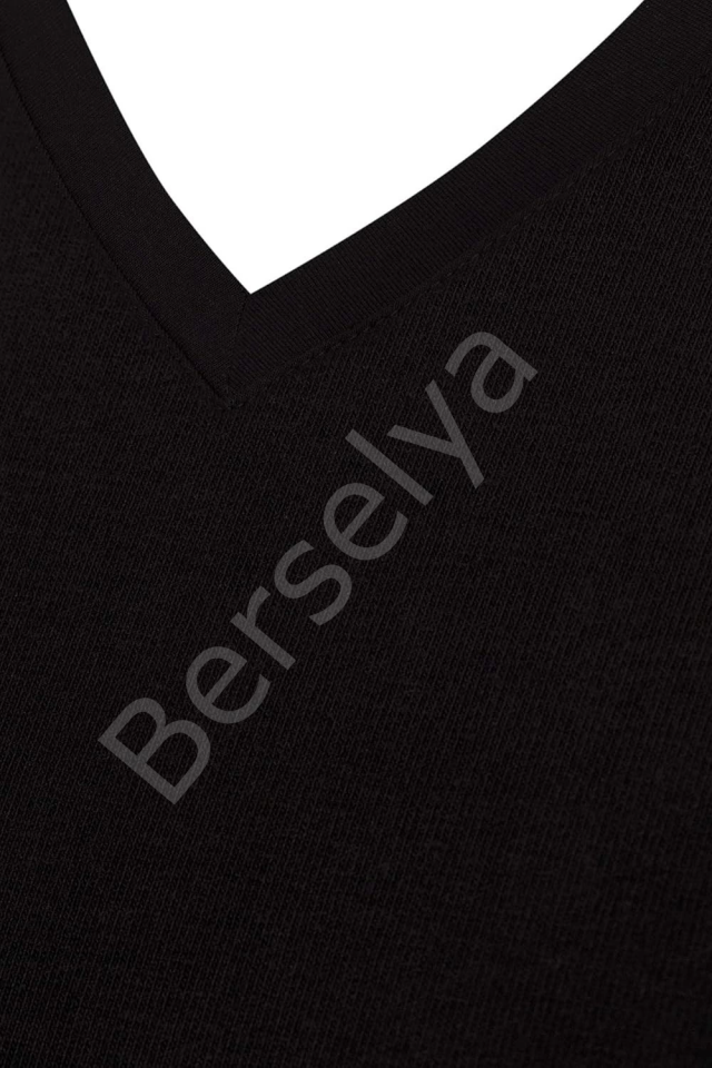 Star 206 Modal Yarım Kol V-yaka T-shirt Atlet