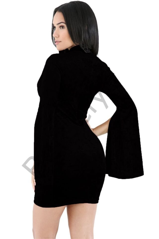 B101395 Kesik Kol Fantazi Elbise