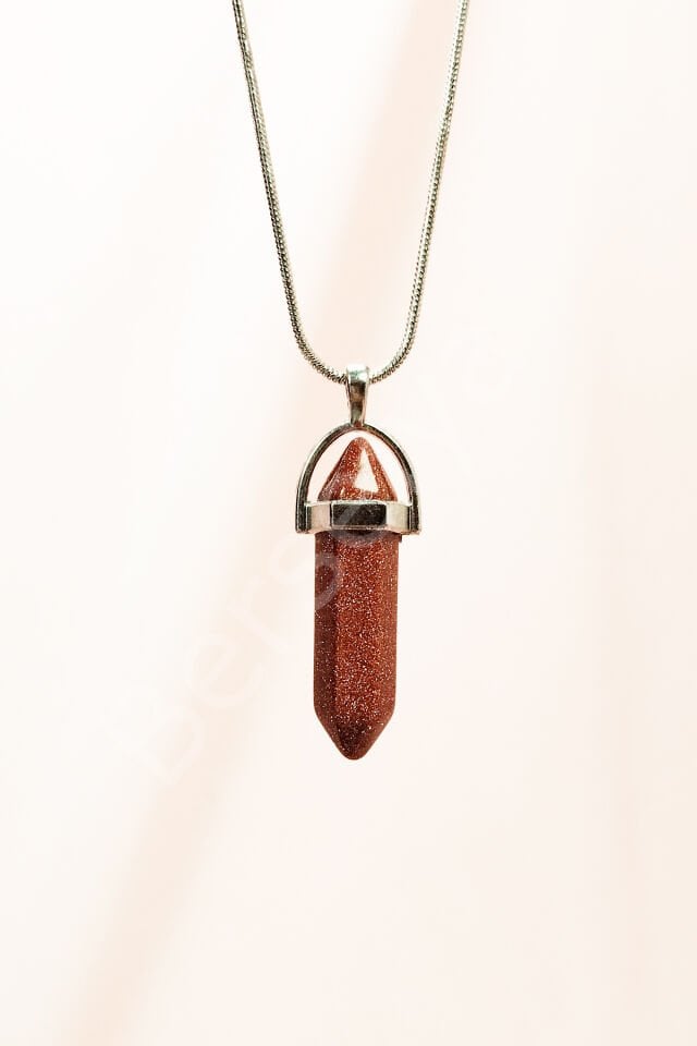 Yıldız Taşı Doğal Taşı Zincirli El Yapımı Tasarımlı Kolye Uç: 3,5 cm Zincir: 20 cm Kutulu