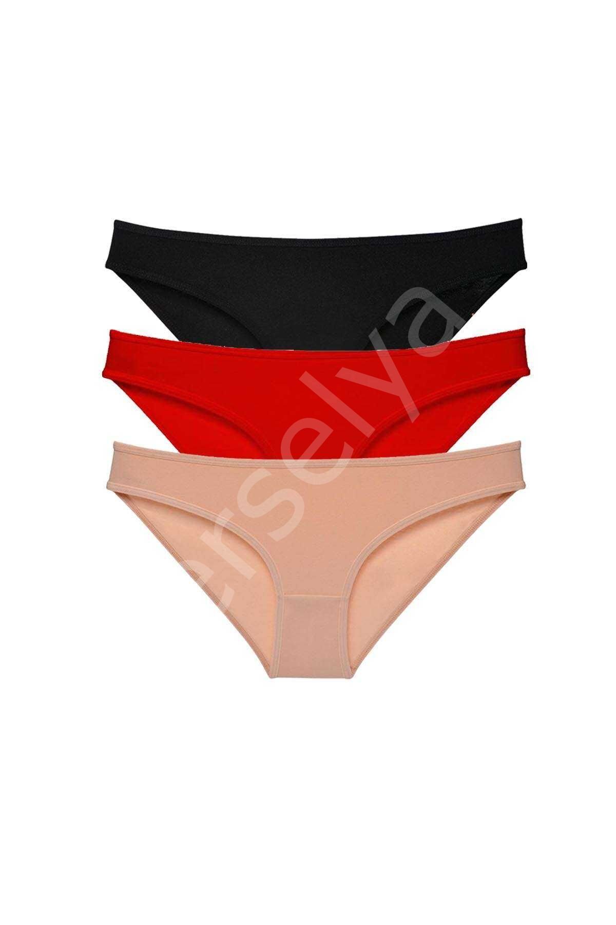 3 adet Süper Eko Set Likralı Kadın Slip Külot 539