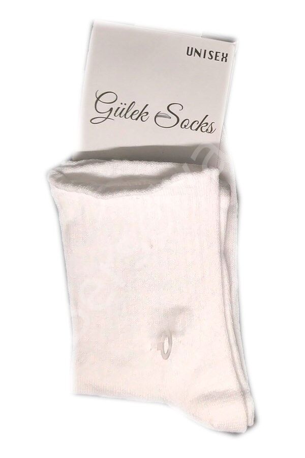 Kolej Kız Düz Beyaz Çorap