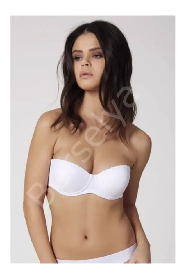 Orkide Kadın Ekru Straples Dolgusuz 2550